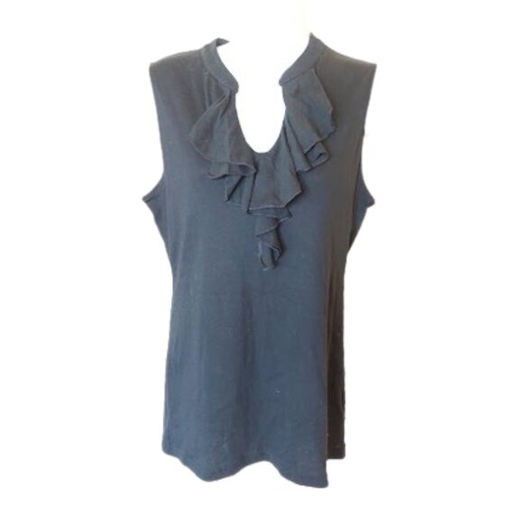 CHAPS Black Sleeveless Top Size Medium NEW NWT - Picture 1 of 3